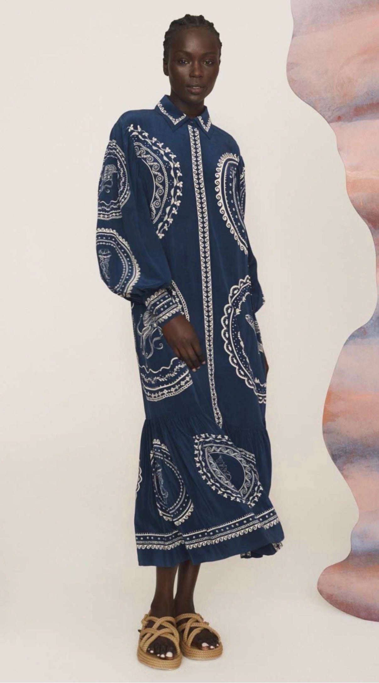 Oceane silk shirtdress Alémais