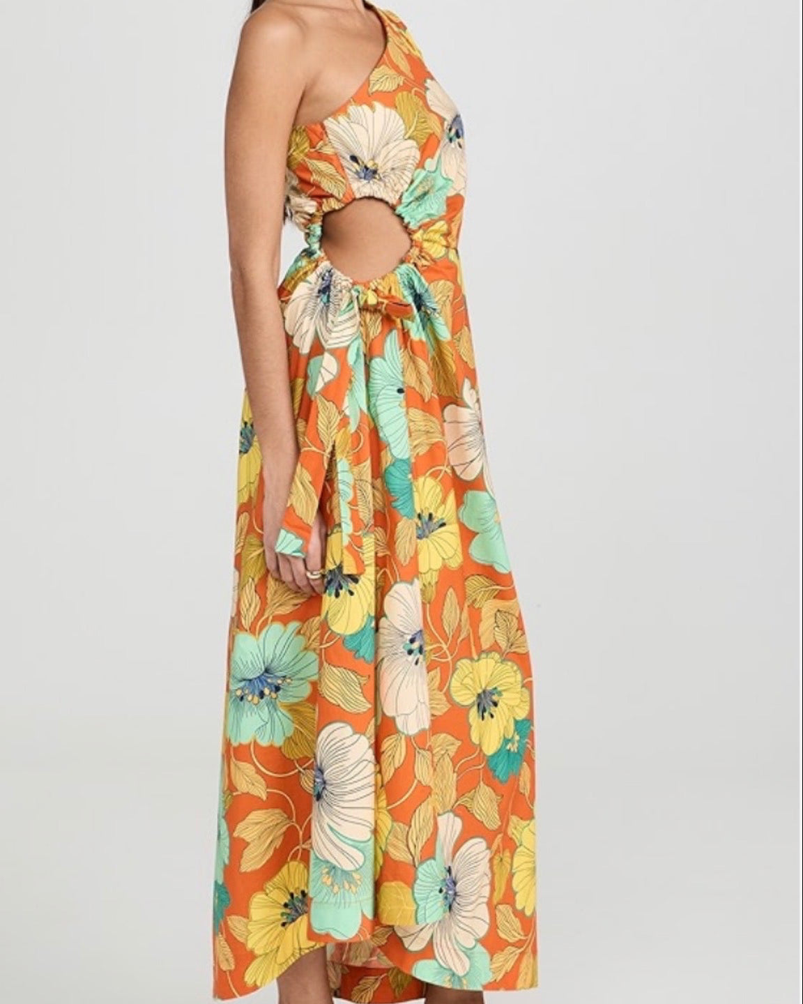 Piato one shoulder midi dress Alémais