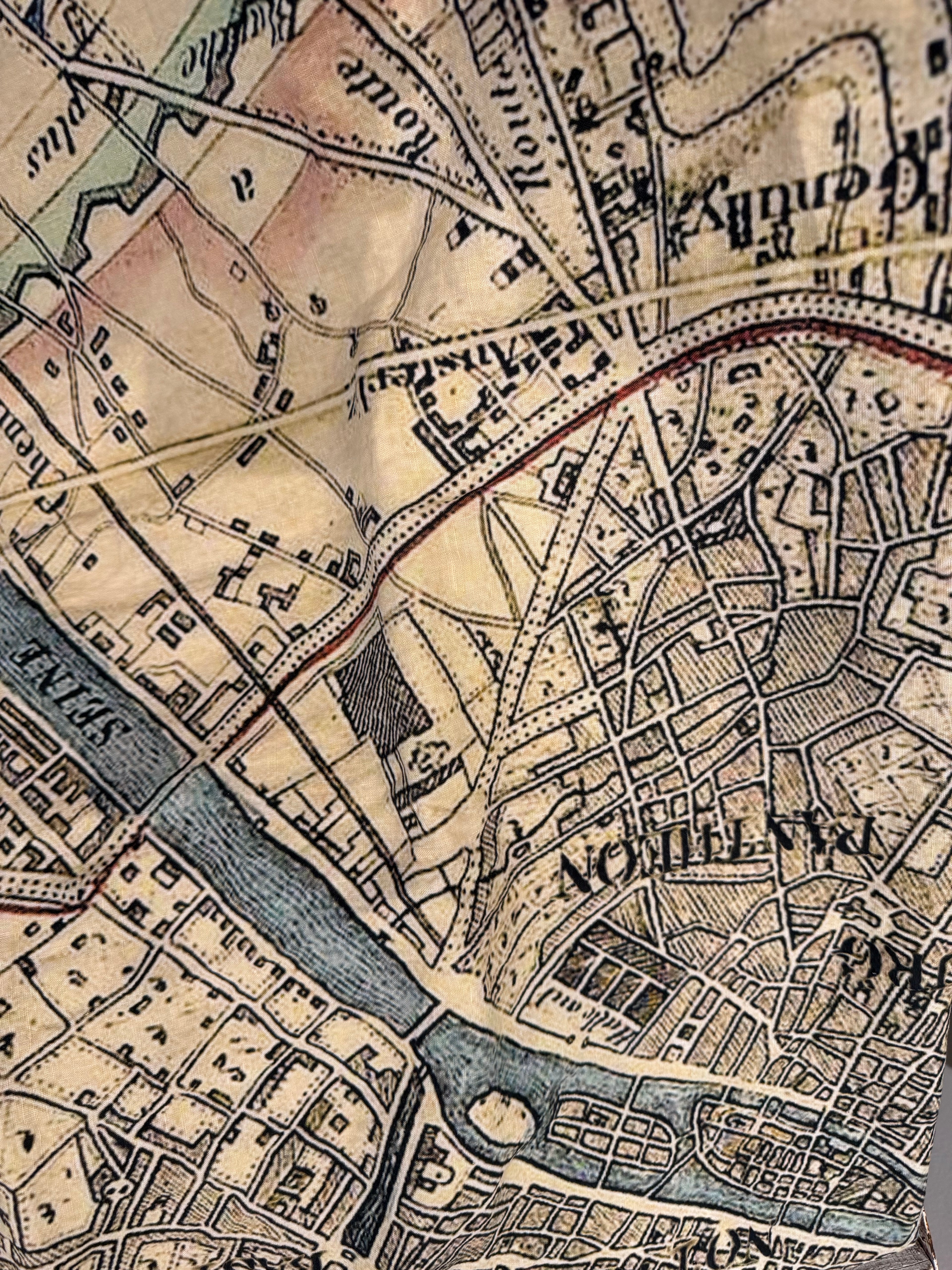 Nappe en lin "Paris map" John Derian x S&B