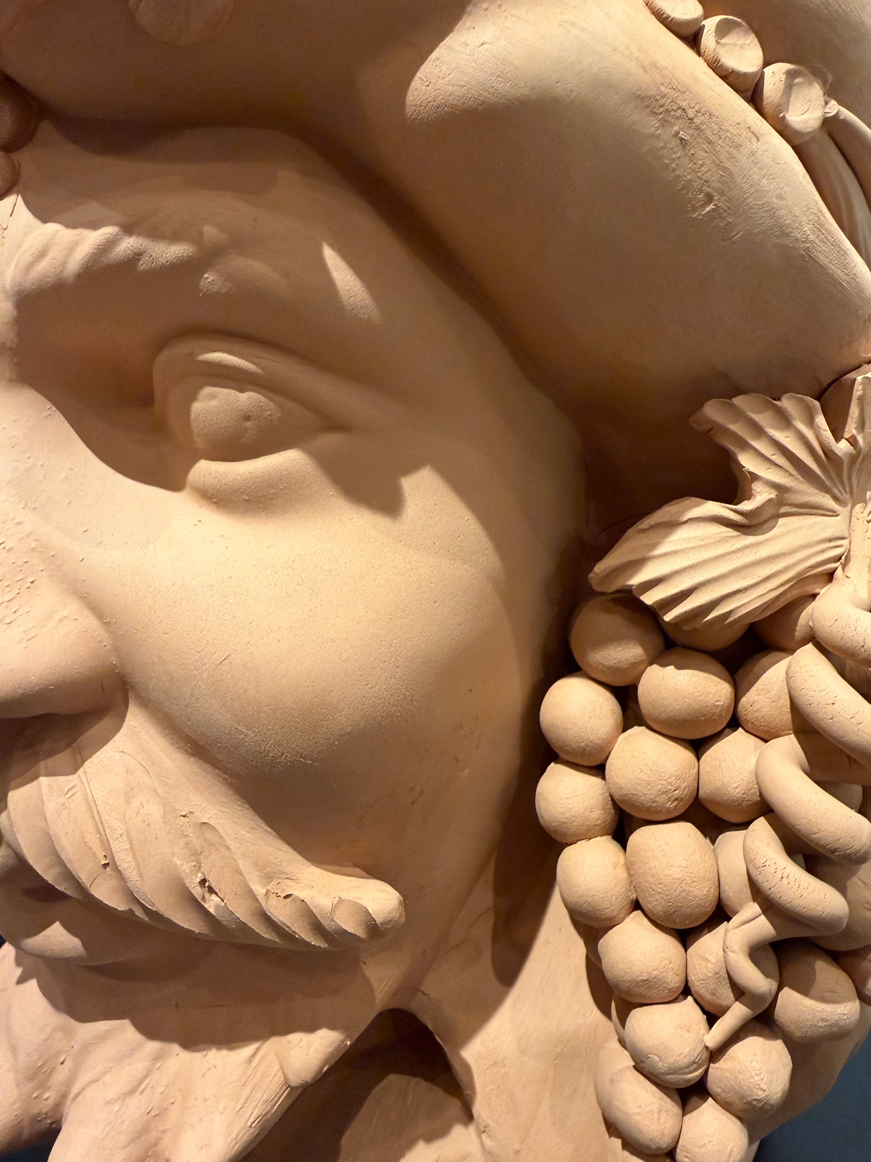 Vase Sicilien tête de Maure Uomo - terracotta
