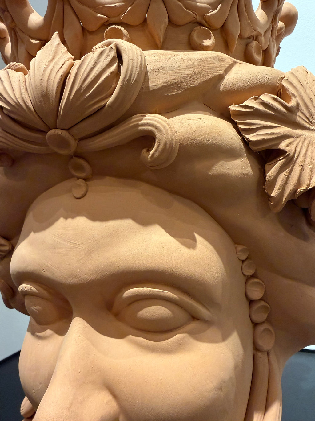 Vase Sicilien tête de Maure Donna - terracotta