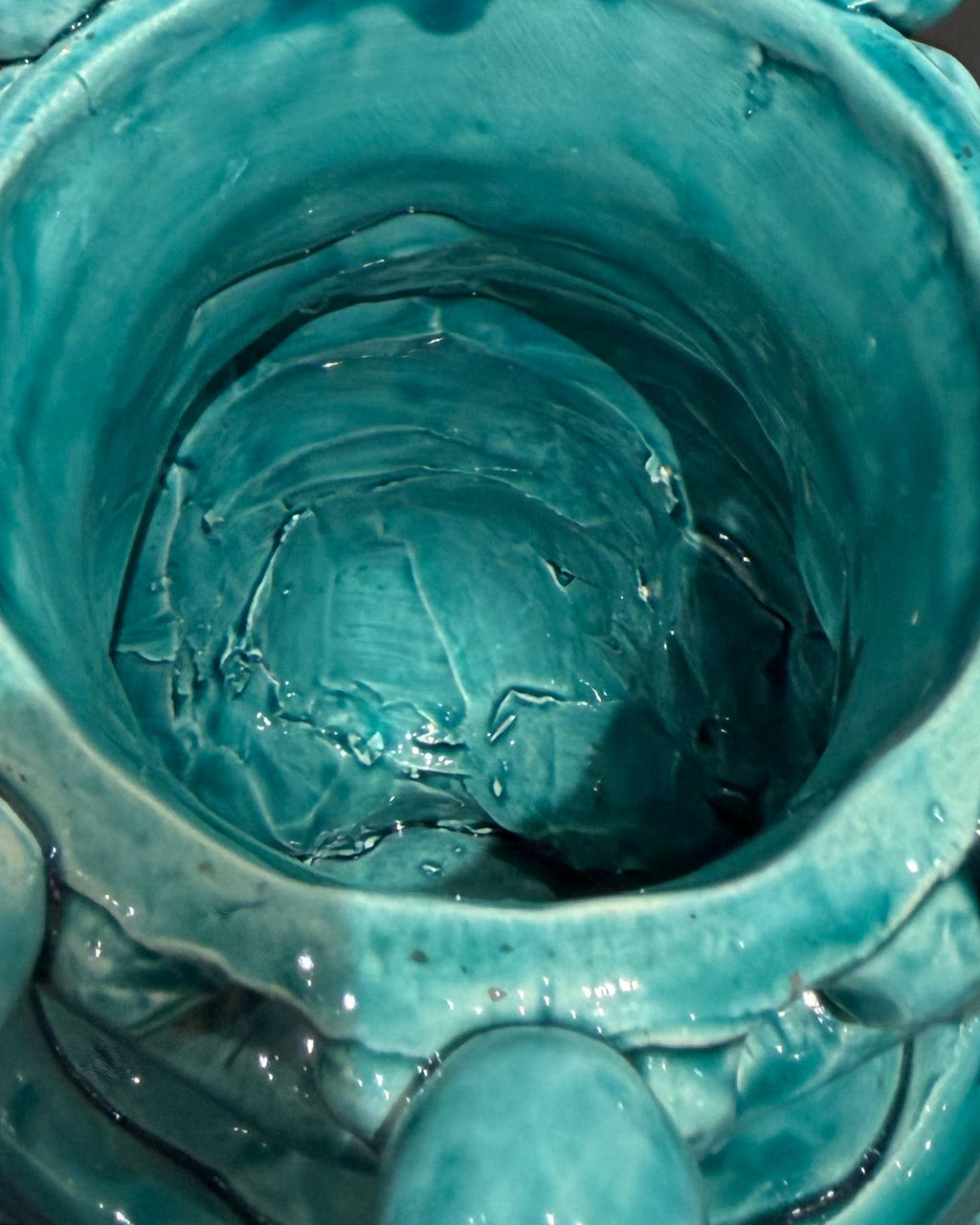 Vase Sicilien tête de Maure Donna Pannegio- Verde chiaro