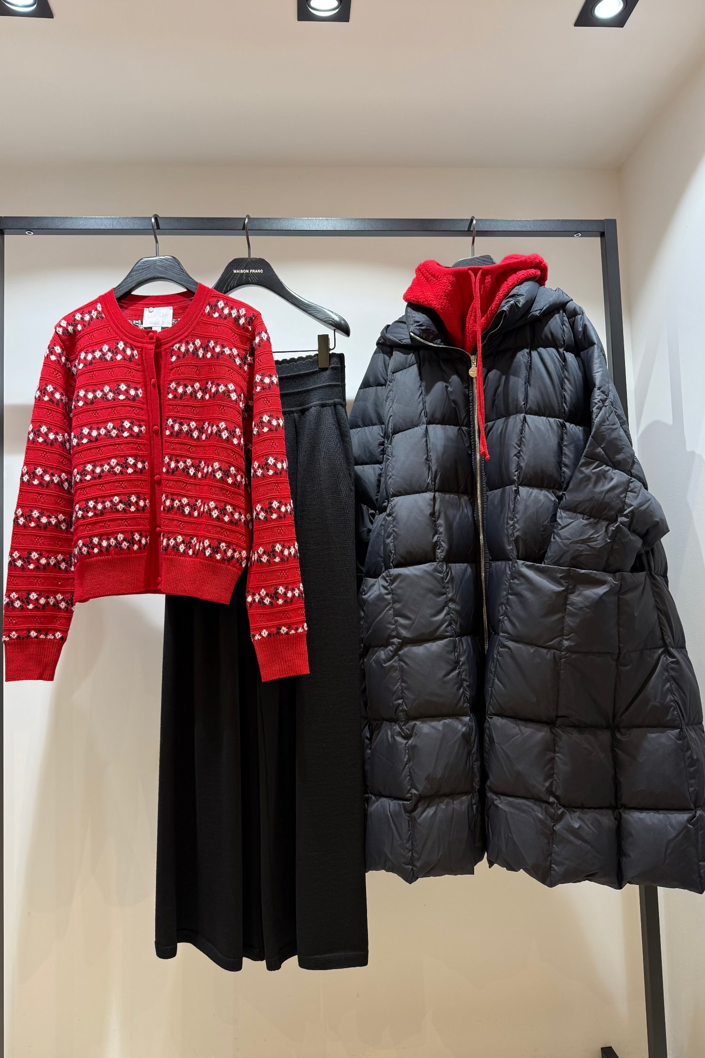 Cardigan dessert rouge garance Molli