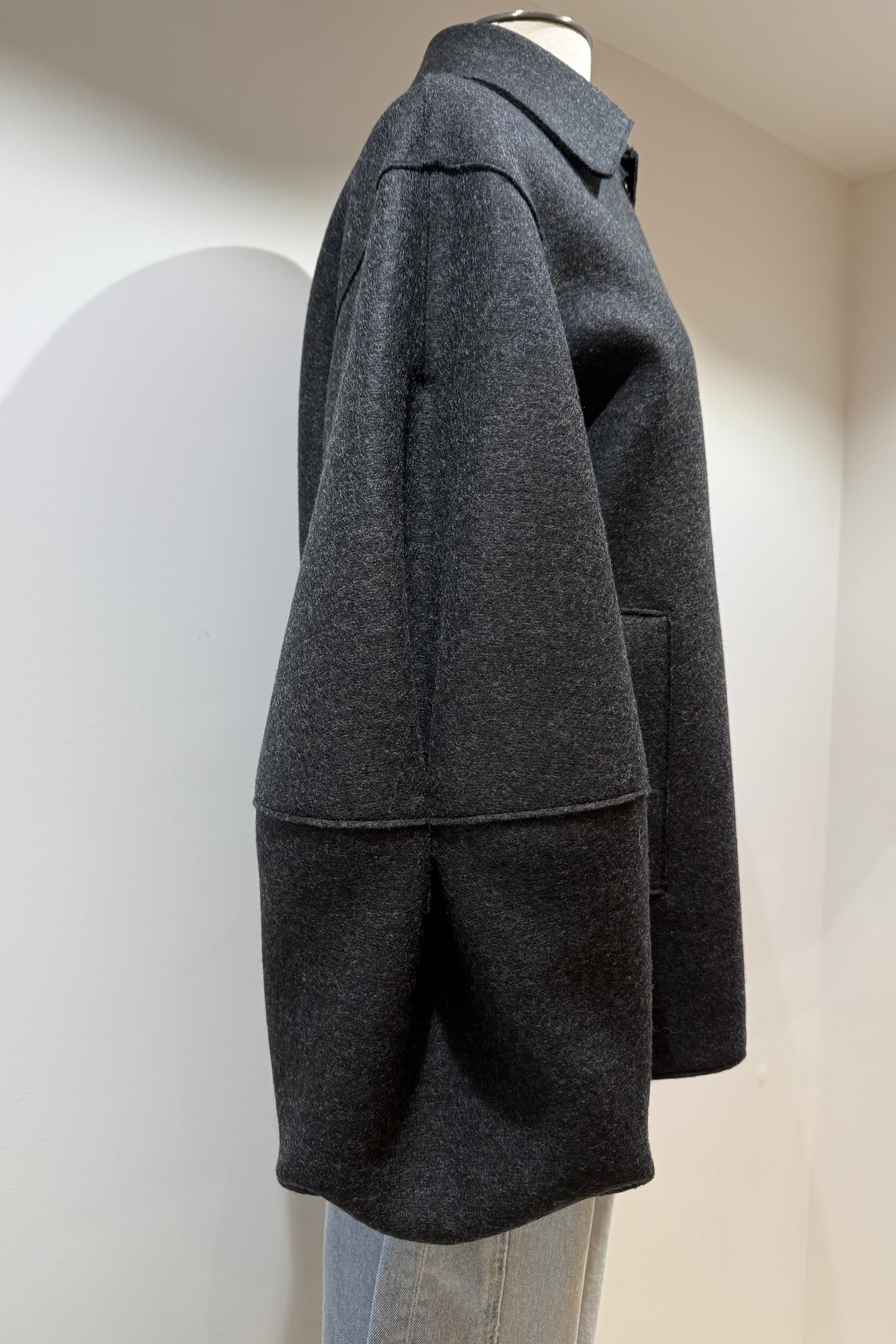 Veste manches ' Puff ' Anthracite