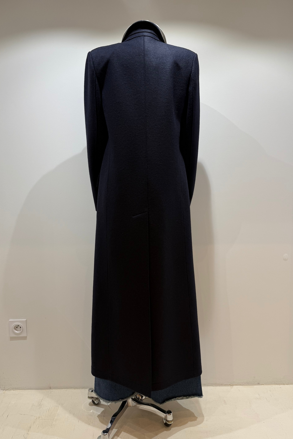 Manteau long double boutonnage