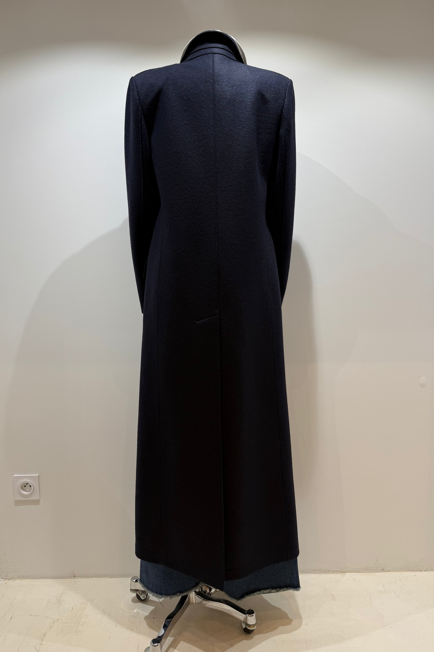 Manteau long double boutonnage