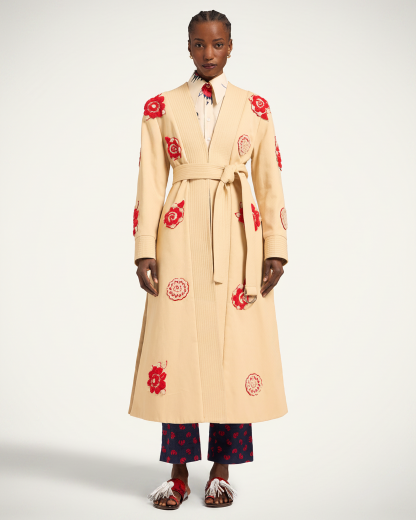 KINTSUGI COAT EMBROIDERED la double j