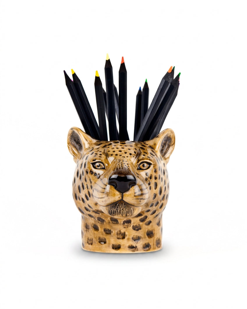 Quail - Pot à crayons Léopard