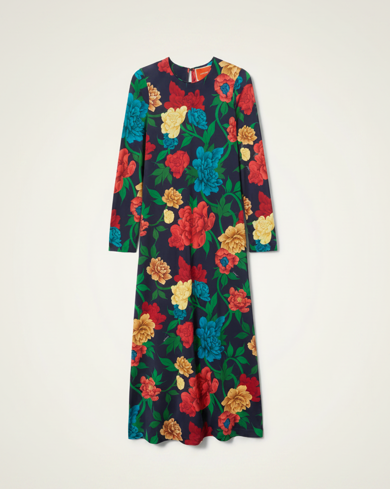 Long Sleeve Swing Dress QUEEN PEONY  la double j 