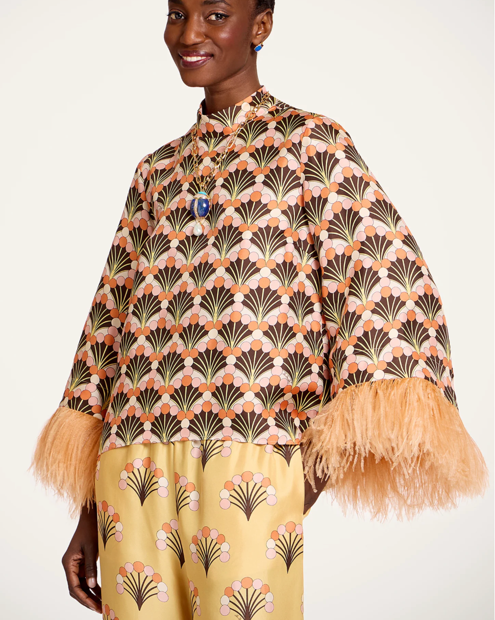 MAKE AN EXIT TOP (WITH FEATHERS) la double j