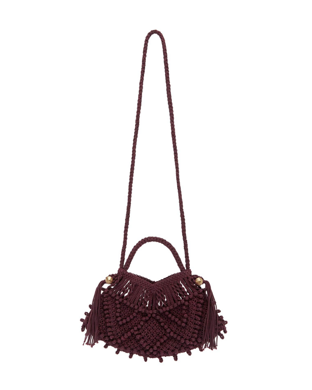 Macrame crescent bag Alemais