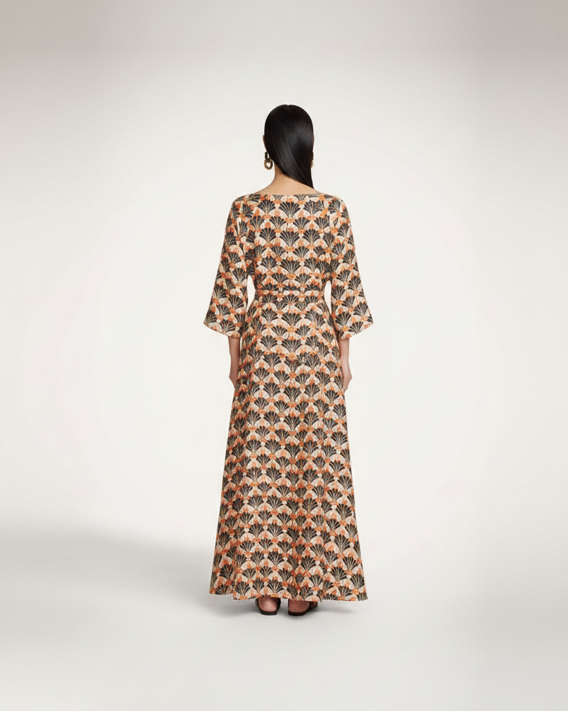 Muumuu Dress Round Neck la double j