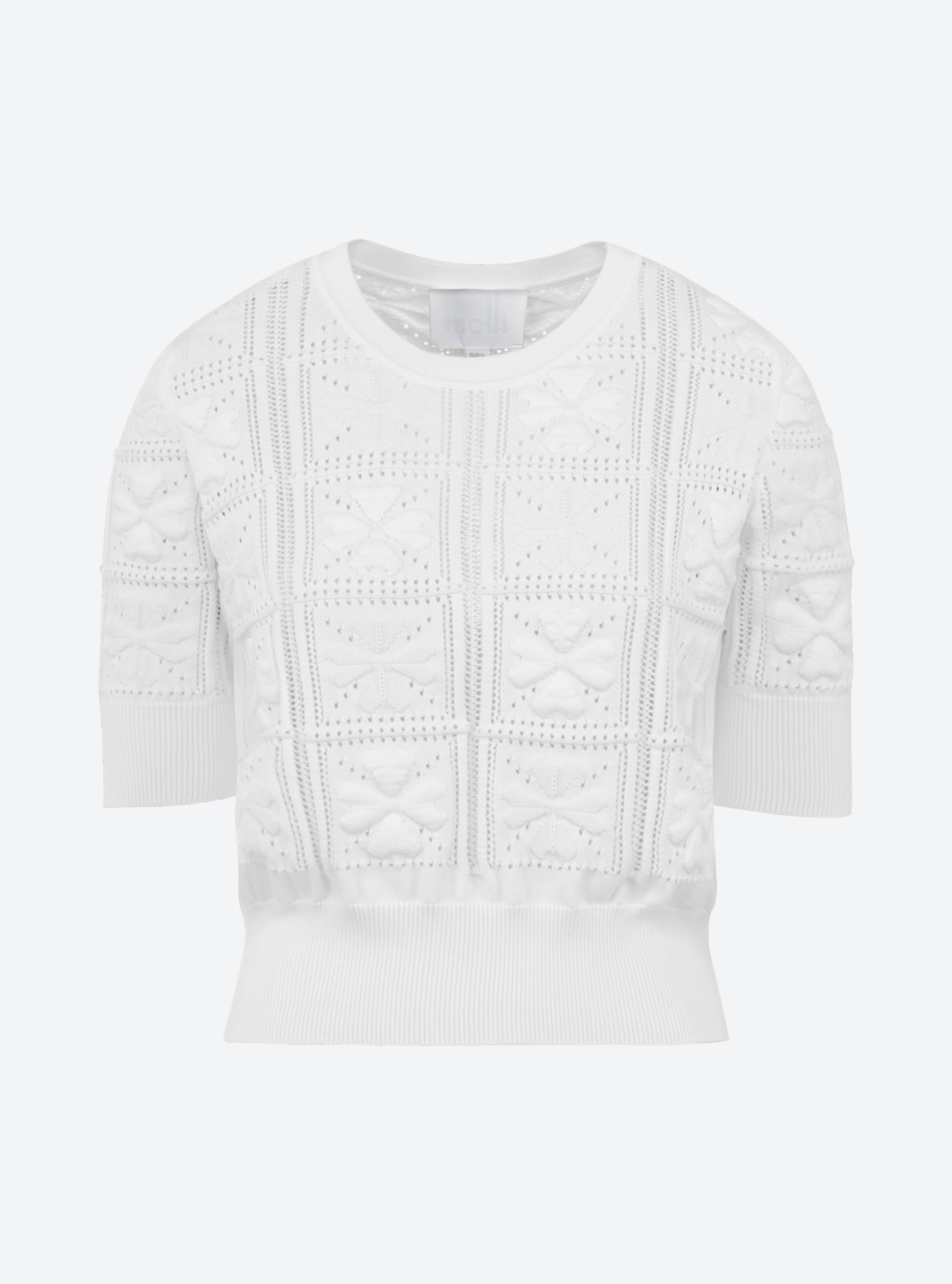 Top maille trèfle Molli