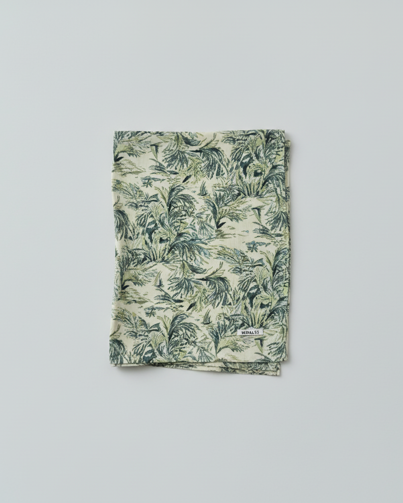PRINTED AIRY SILK SCARF - LARGE Auralee