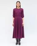 Robe maille pointelle mûre Clotilde molli