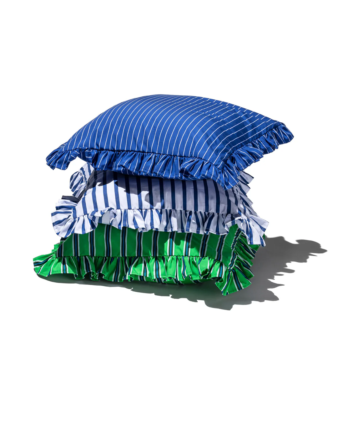 SHIRT FABRIC RUFFLE CUSHION  puebco