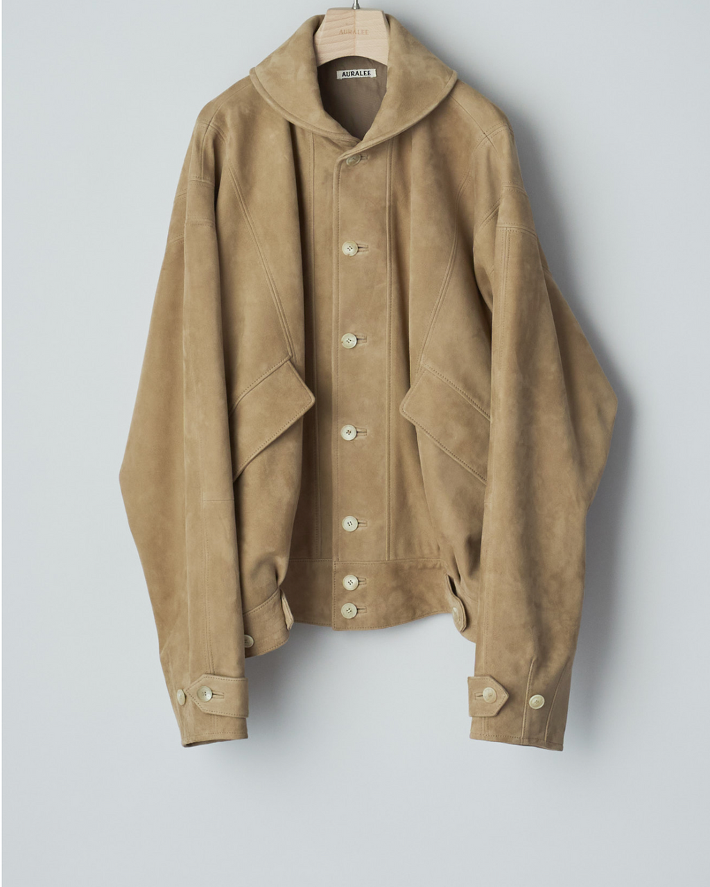 SILKY GRAIN SUEDE BLOUSON AURALEE