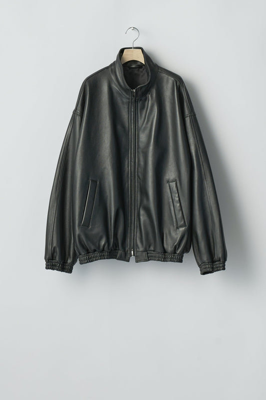 SHEEP LEATHER STAND COLLAR JACKET