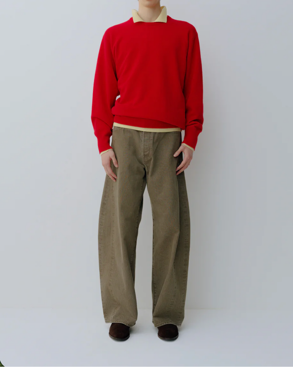 WIde deformation denim stein