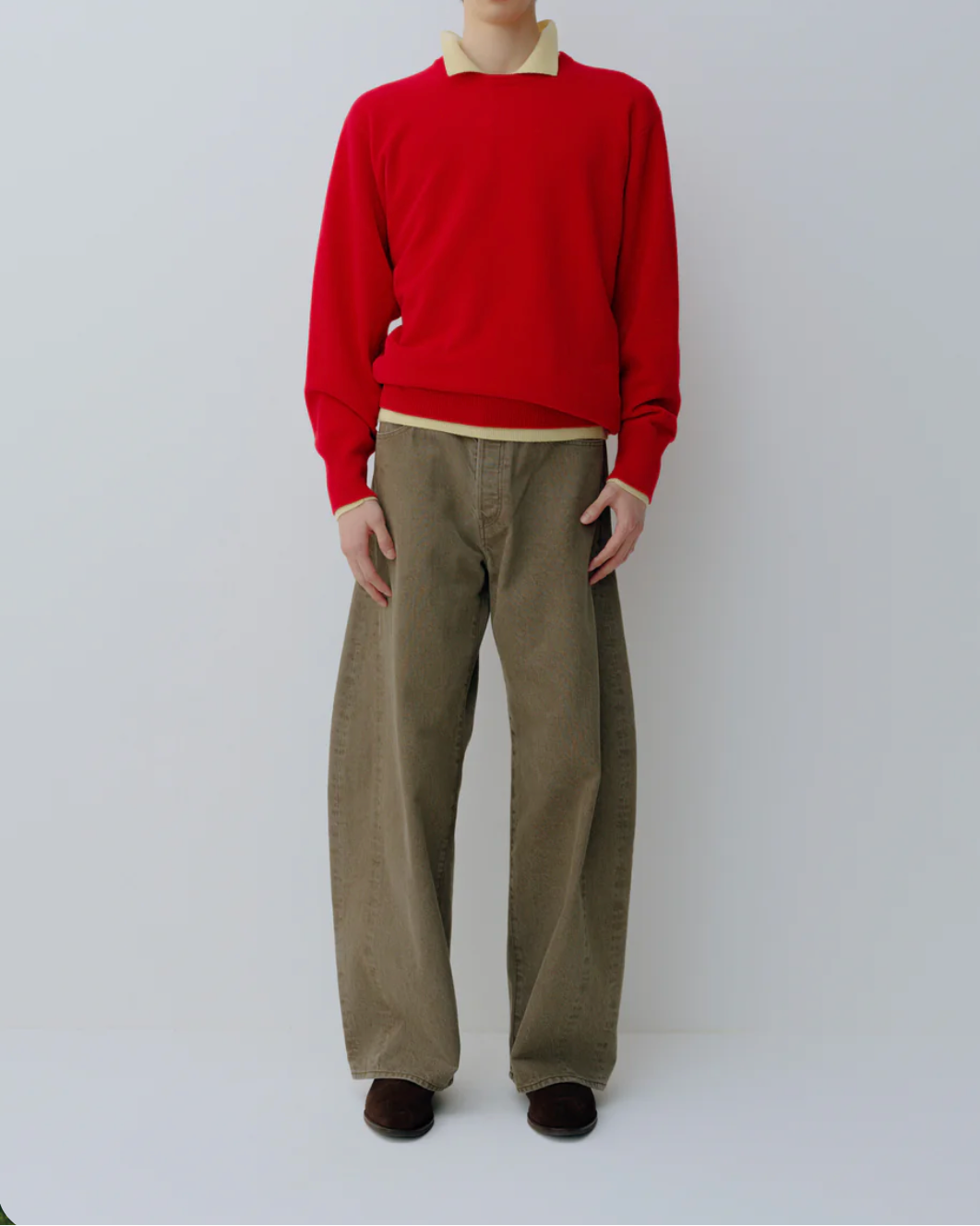 WIde deformation denim stein