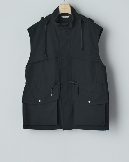WOOL MAX CANVAS OVER VEST Auralee