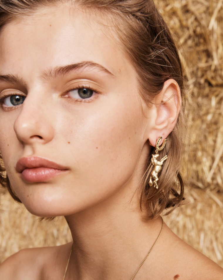alemais horse and cowboy earrings