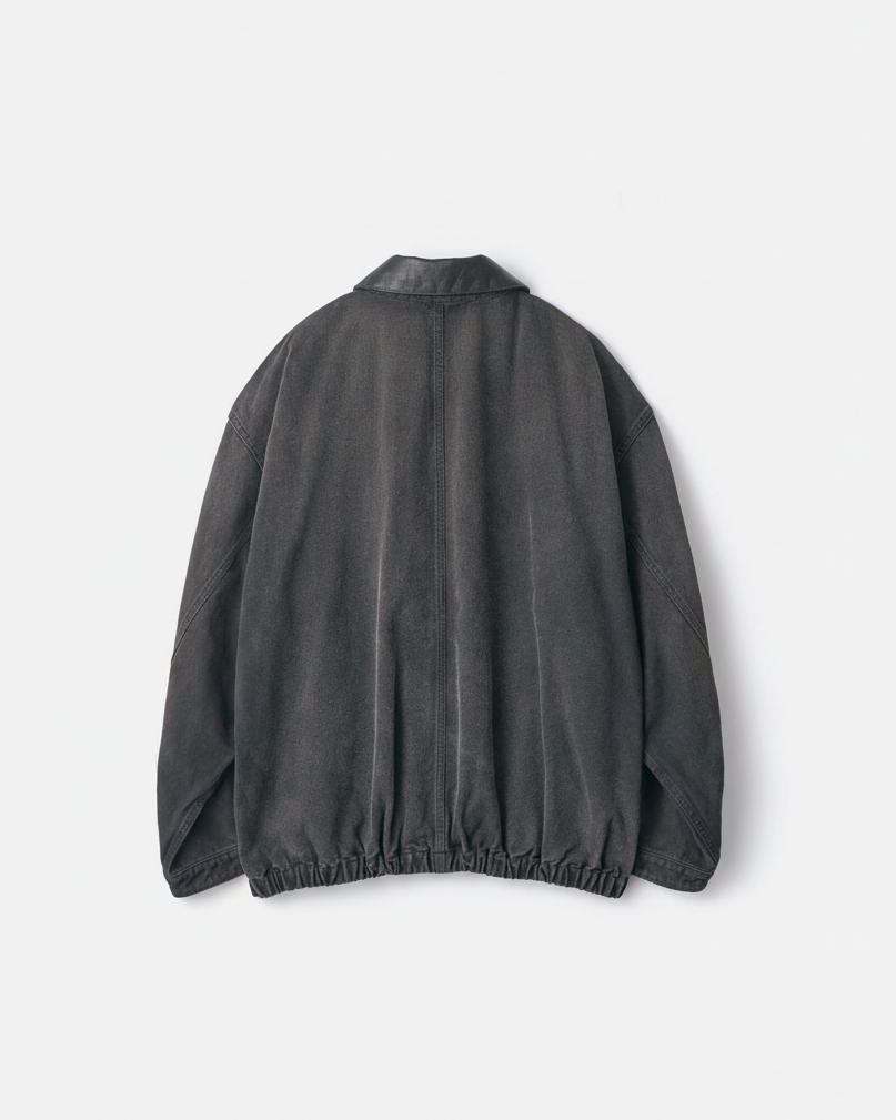 black denim jacket ol cuir ssstein