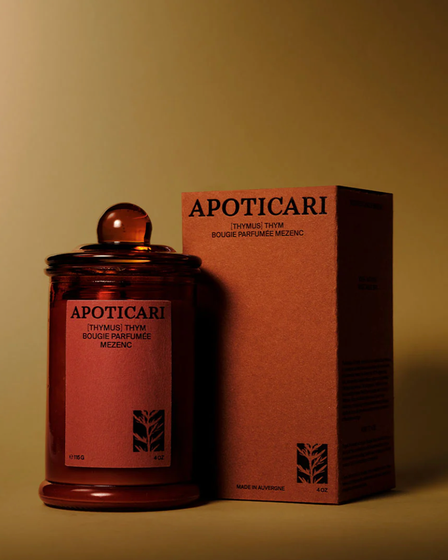 bougie parfumée apoticari mezenc thym