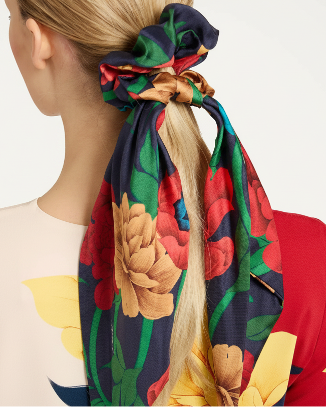 bow scrunchy la double j