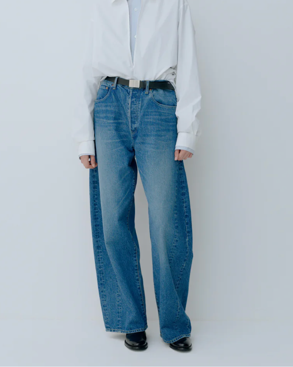 deformation wide denim stein