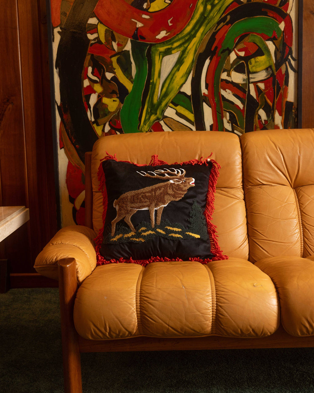 Coussin élan Camp Wandawega