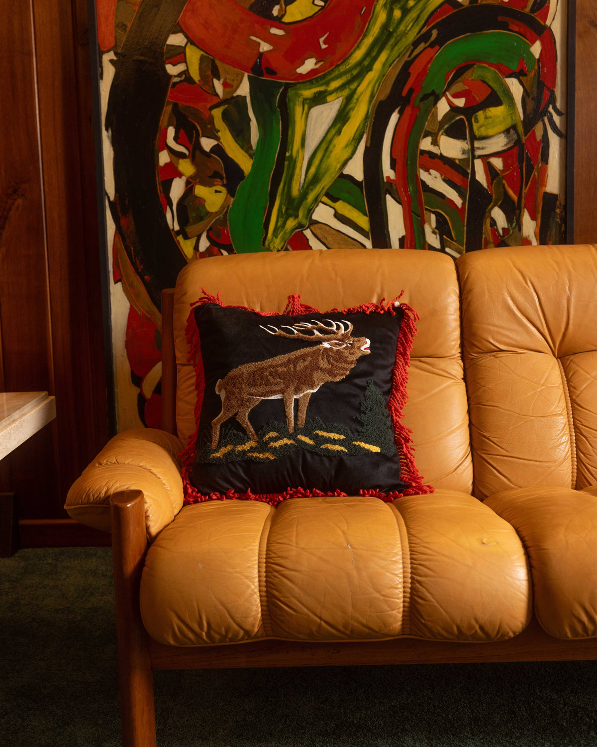 Coussin élan Camp Wandawega