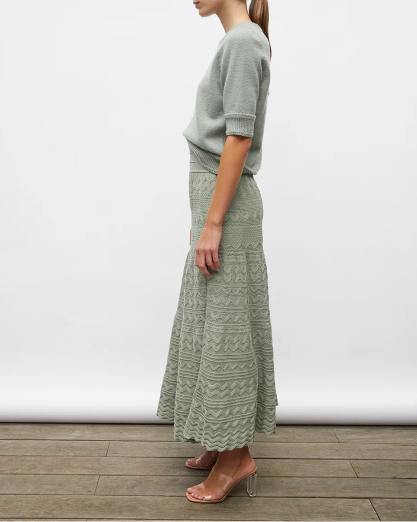 jupe longue tricotée en France Molli 