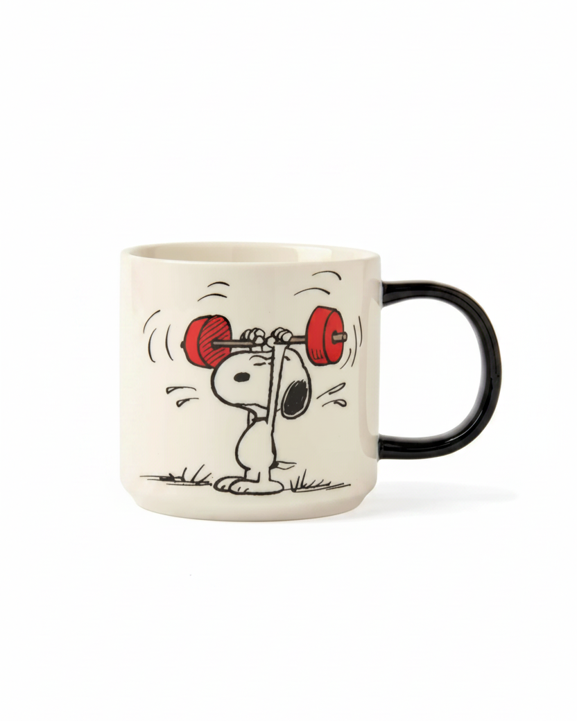 mug snoopy work it 