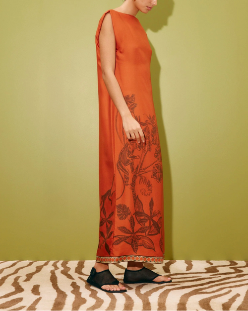 robe midi silk alémais