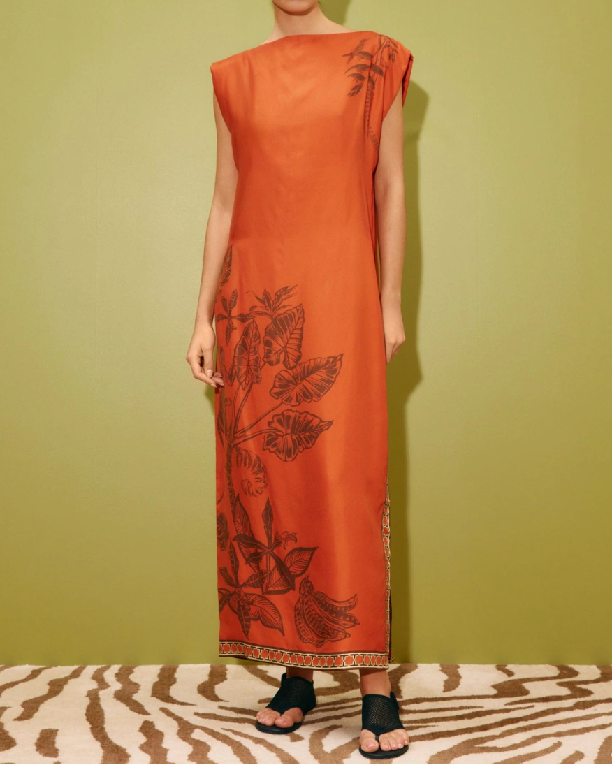 robe midi silk alemais