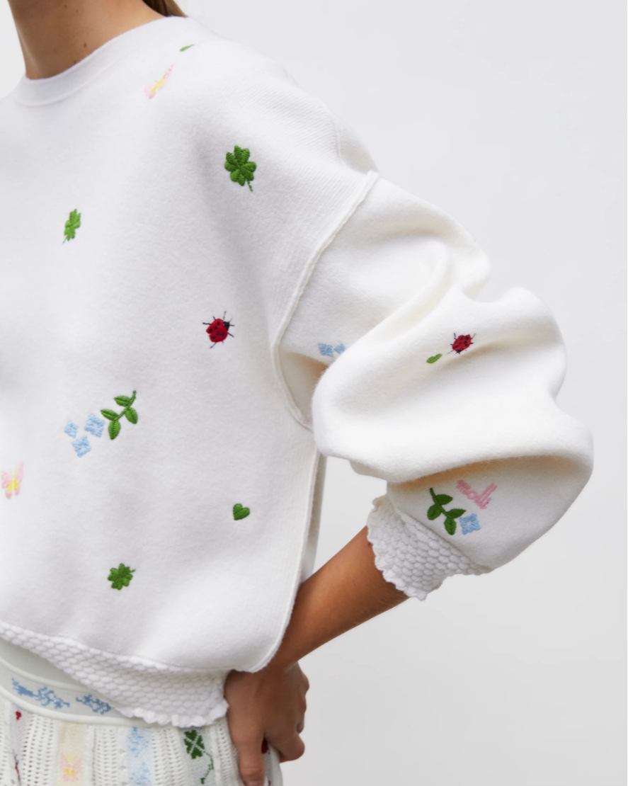 sweat loose trèfle coccinelle Molli 